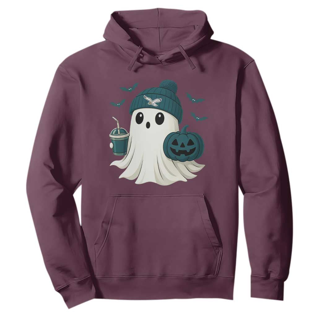 PFE Ghost Halloween Hoodie Retro Halloween Costume Philly Lover TS10 Maroon Print Your Wear