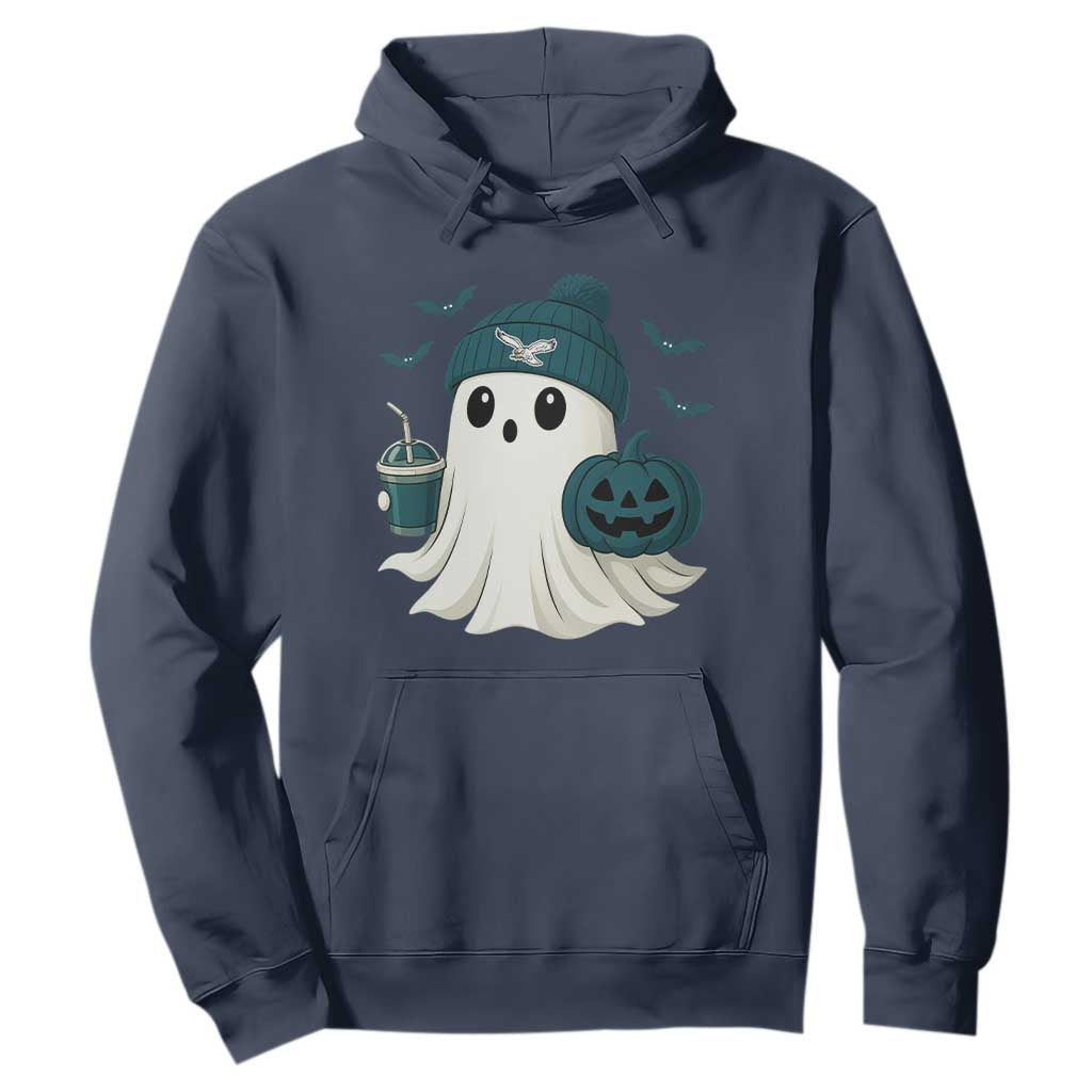PFE Ghost Halloween Hoodie Retro Halloween Costume Philly Lover TS10 Navy Print Your Wear