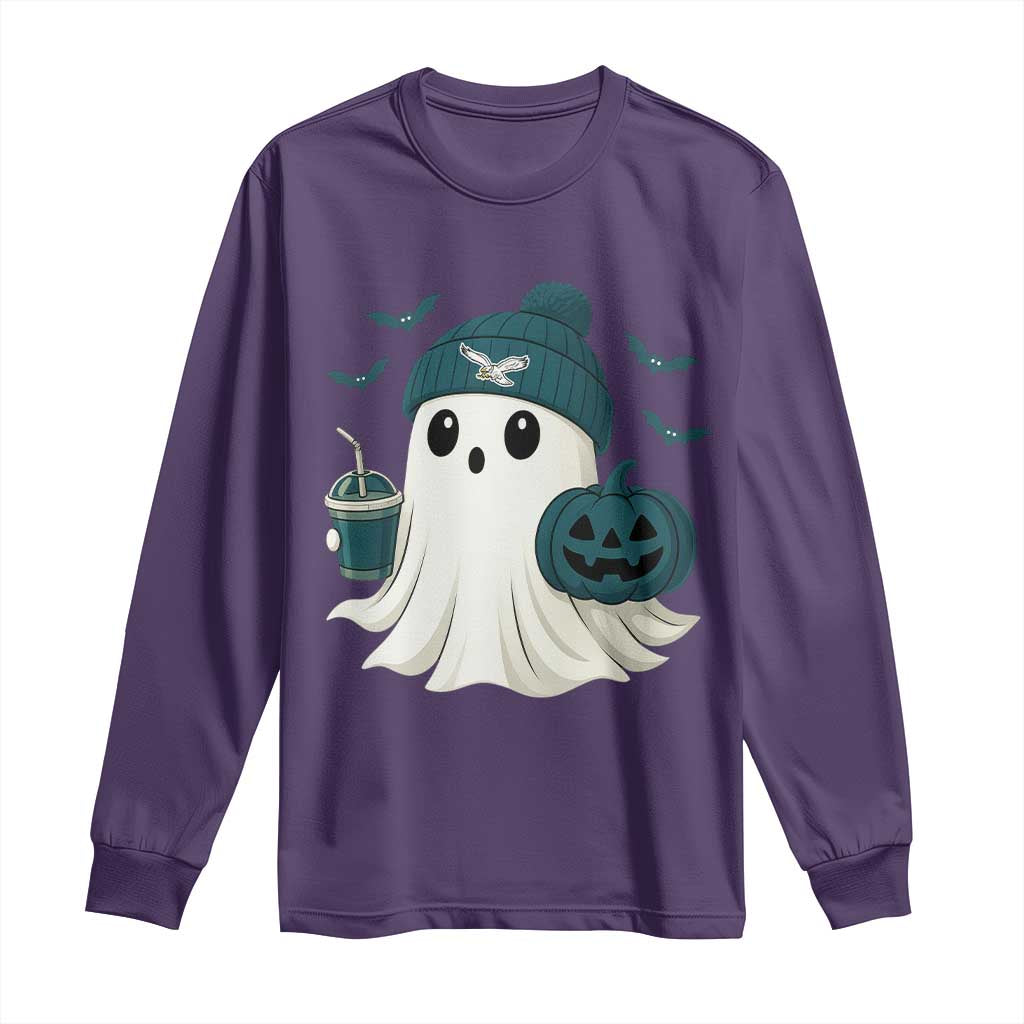 PFE Ghost Halloween Long Sleeve Shirt Retro Halloween Costume Philly Lover TS10 Purple Print Your Wear