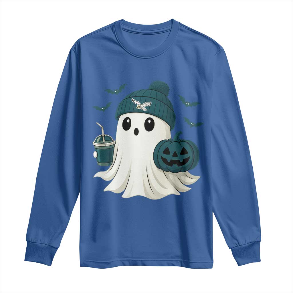 PFE Ghost Halloween Long Sleeve Shirt Retro Halloween Costume Philly Lover TS10 Royal Blue Print Your Wear