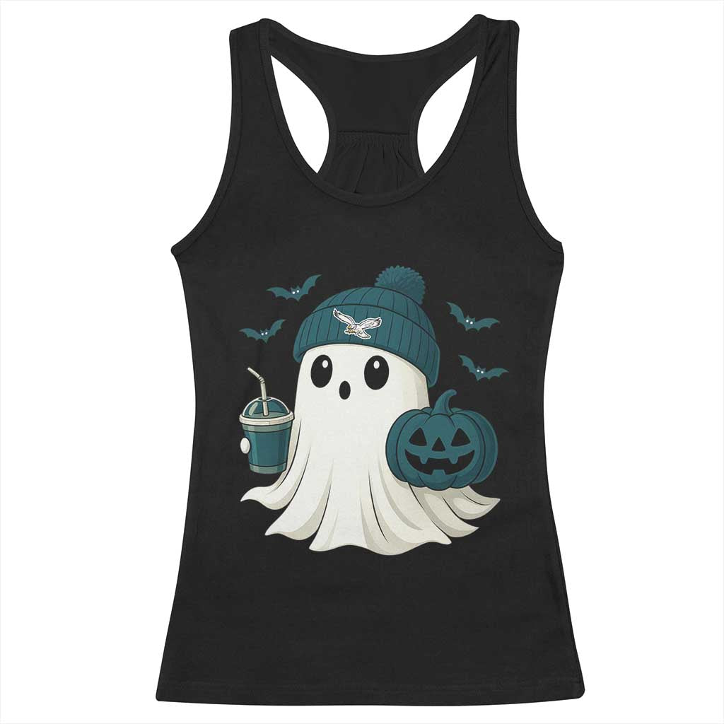 Philadelphia Ghost Halloween Racerback Tank Top Retro Halloween Costume Philadelphia Fan TS10 Black Print Your Wear