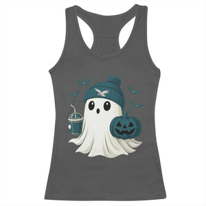 Philadelphia Ghost Halloween Racerback Tank Top Retro Halloween Costume Philadelphia Fan TS10 Dark Heather Print Your Wear