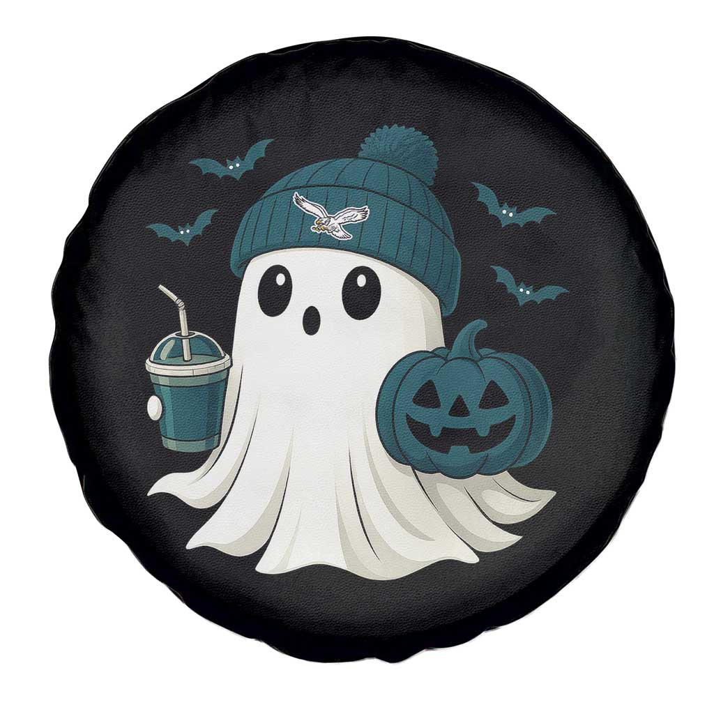 PFE Ghost Halloween Spare Tire Cover Retro Halloween Costume Philly Lover TS10 Print Your Wear