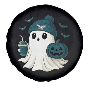 Philadelphia Ghost Halloween Spare Tire Cover Retro Halloween Costume Philadelphia Fan TS10 Print Your Wear