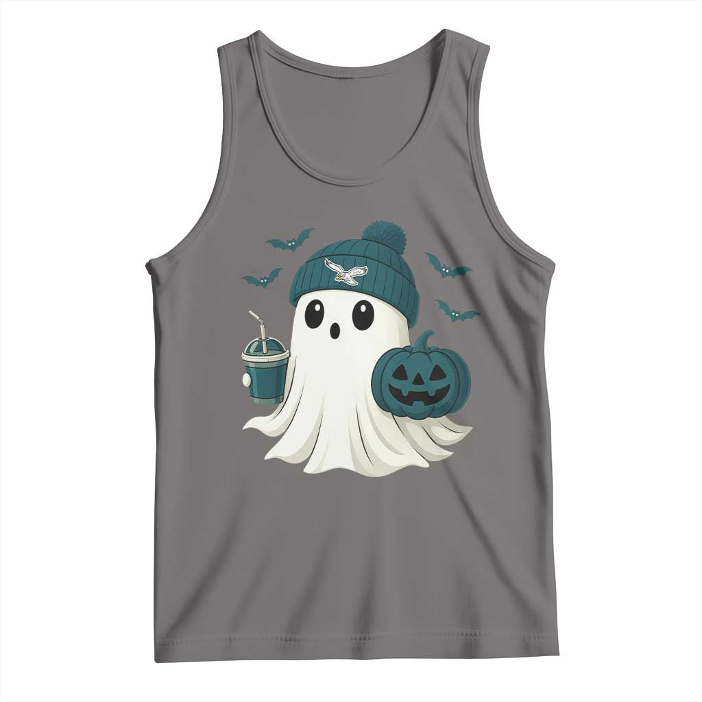 PFE Ghost Halloween Tank Top Retro Halloween Costume Philly Lover TS10 Deep Heather Print Your Wear
