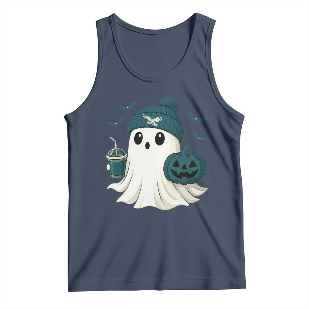PFE Ghost Halloween Tank Top Retro Halloween Costume Philly Lover TS10 Navy Print Your Wear