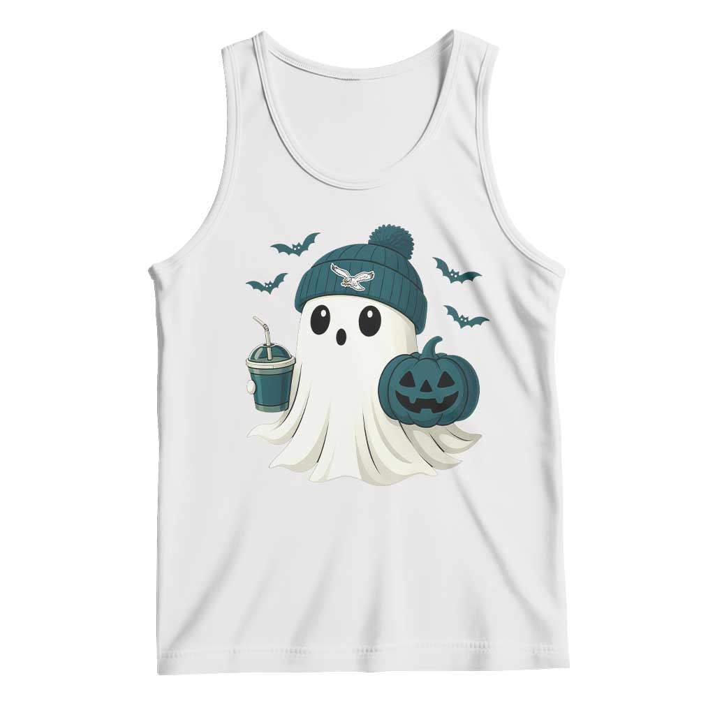 PFE Ghost Halloween Tank Top Retro Halloween Costume Philly Lover TS10 White Print Your Wear