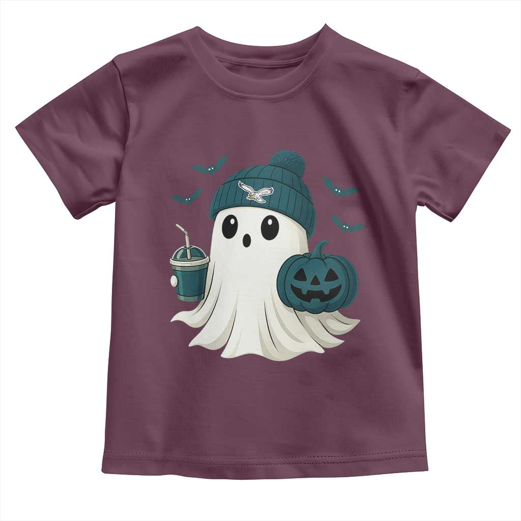 PFE Ghost Halloween Toddler T Shirt Retro Halloween Costume Philly Lover TS10 Maroon Print Your Wear