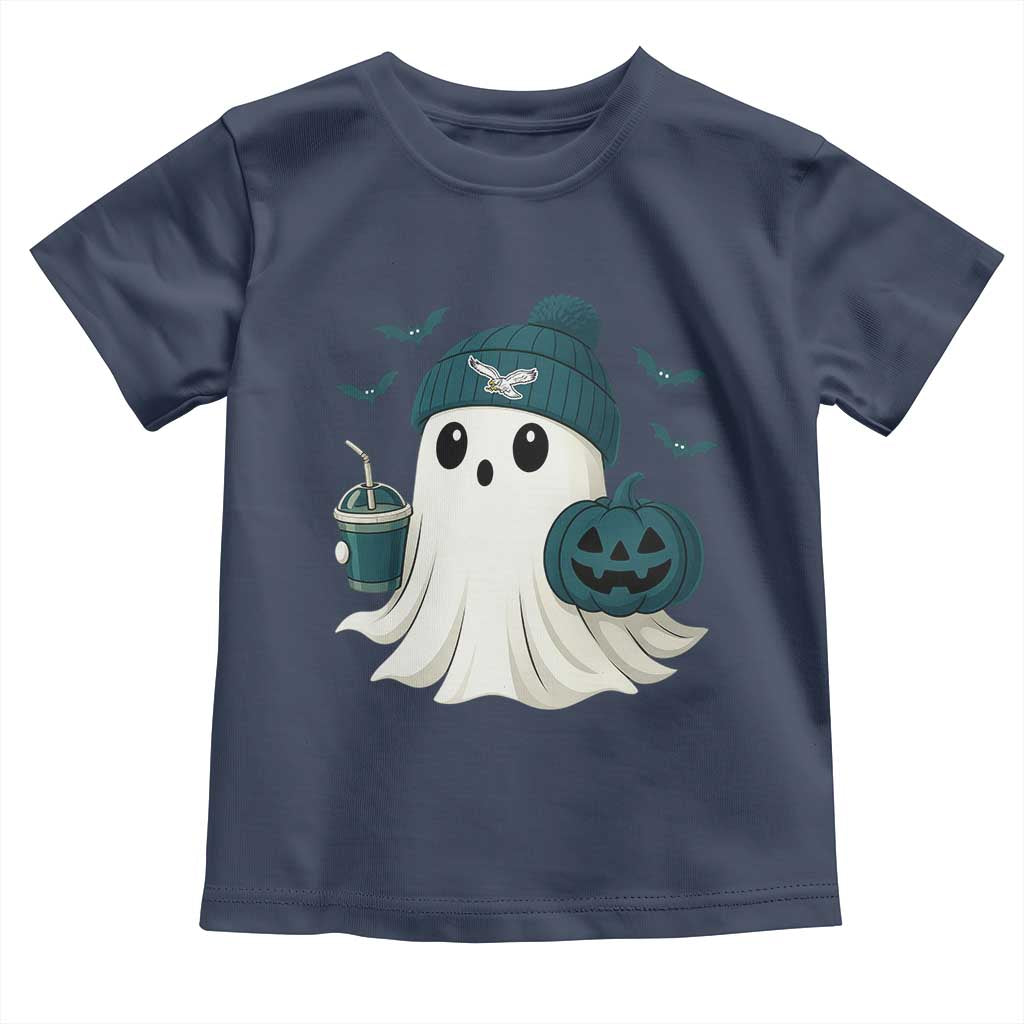 PFE Ghost Halloween Toddler T Shirt Retro Halloween Costume Philly Lover TS10 Navy Print Your Wear