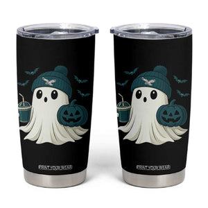 PFE Ghost Halloween Tumbler Cup Retro Halloween Costume Philly Lover TS10 Black Print Your Wear