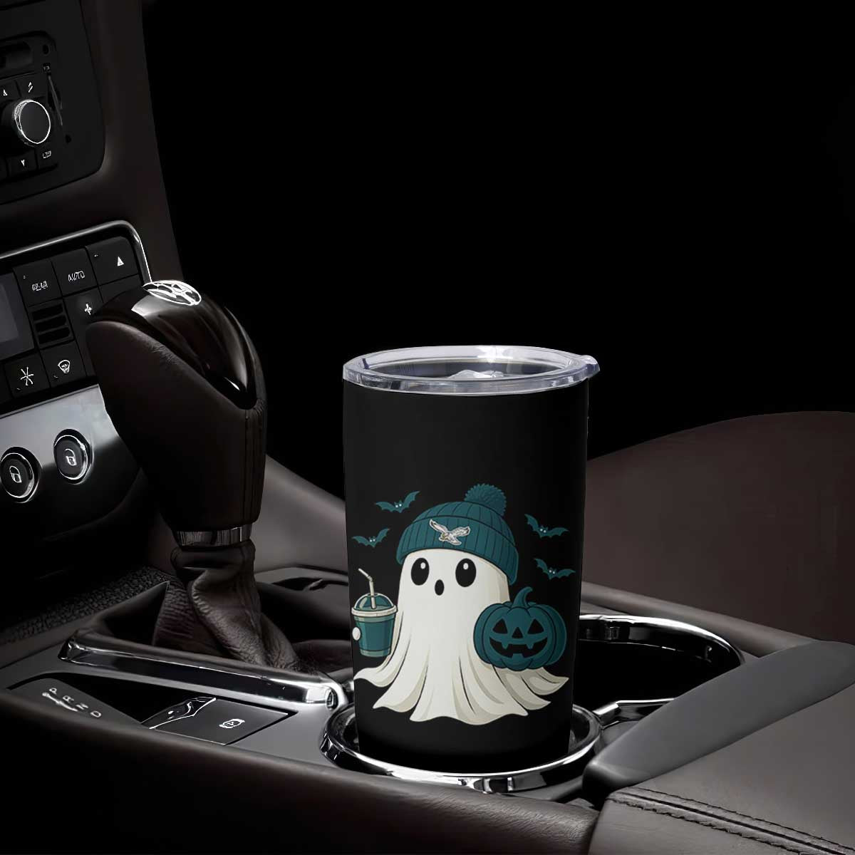 PFE Ghost Halloween Tumbler Cup Retro Halloween Costume Philly Lover TS10 Print Your Wear