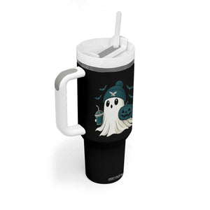 PFE Ghost Halloween Tumbler With Handle Retro Halloween Costume Philly Lover TS10 Print Your Wear