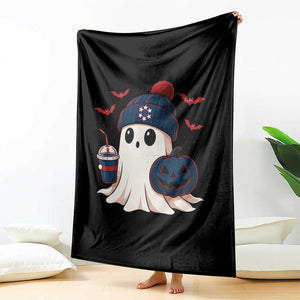 Ghost Halloween Throw Blanket Retro Patriots Halloween Costume TS10 Print Your Wear
