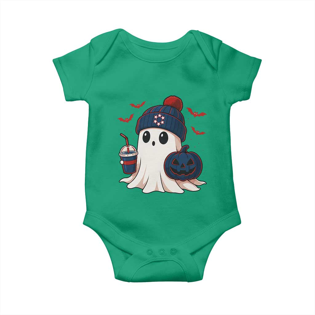 Ghost Halloween Baby Onesie Retro Patriots Halloween Costume TS10 Irish Green Print Your Wear