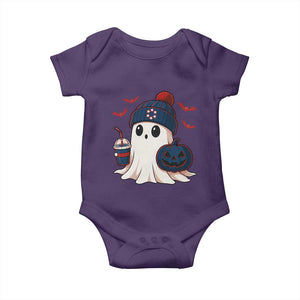 Ghost Halloween Baby Onesie Retro Patriot Halloween Costume TS10 Purple Print Your Wear