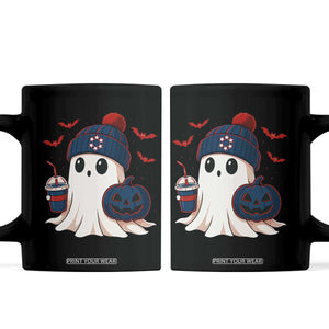 Ghost Halloween Coffee Mug Retro Patriot Halloween Costume TS10 Black Print Your Wear