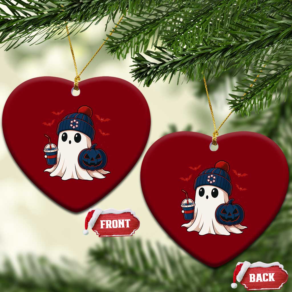 Ghost Halloween Ceramic Ornament Retro Patriots Halloween Costume TS10 Print Your Wear