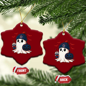 Ghost Halloween Ceramic Ornament Retro Patriots Halloween Costume TS10 Print Your Wear