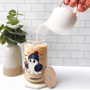 Ghost Halloween Glass Can Retro Patriots Halloween Costume TS10 Print Your Wear