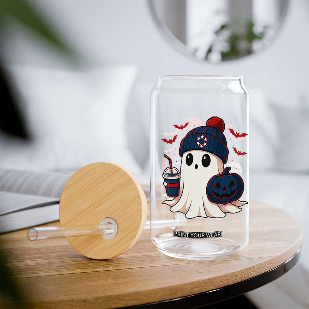 Ghost Halloween Glass Can Retro Patriots Halloween Costume TS10 Print Your Wear