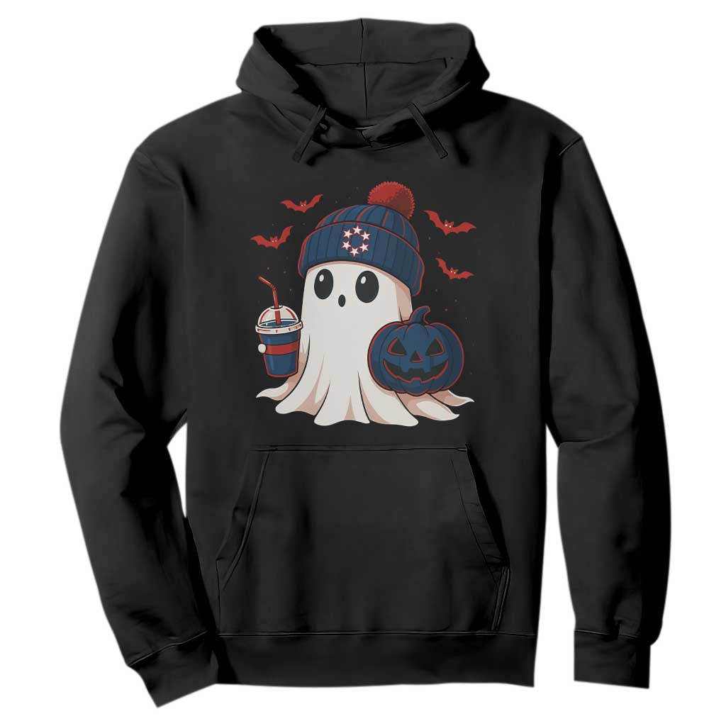 Ghost Halloween Hoodie Retro Patriots Halloween Costume TS10 Black Print Your Wear