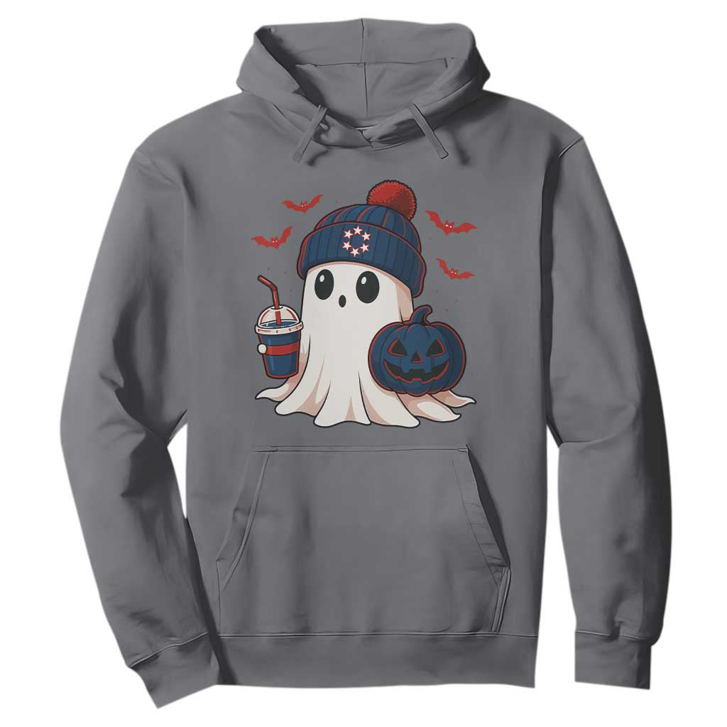 Ghost Halloween Hoodie Retro Patriot Halloween Costume TS10 Charcoal Print Your Wear