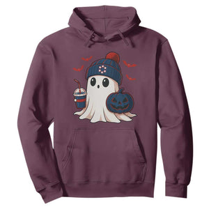 Ghost Halloween Hoodie Retro Patriots Halloween Costume TS10 Maroon Print Your Wear