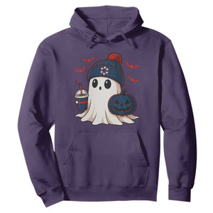 Ghost Halloween Hoodie Retro Patriots Halloween Costume TS10 Purple Print Your Wear