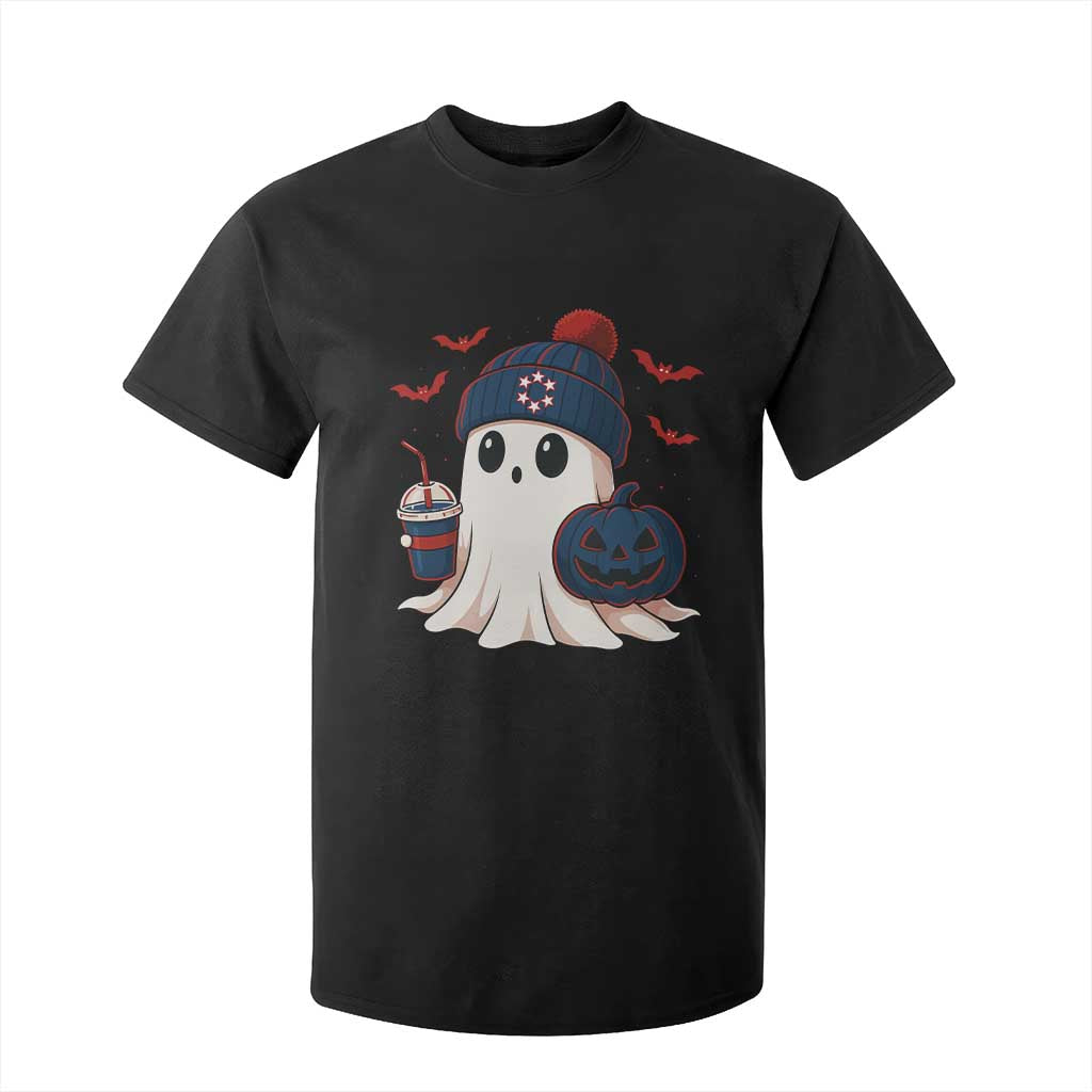 Ghost Halloween T Shirt For Kid Retro Patriots Halloween Costume TS10 Black Print Your Wear