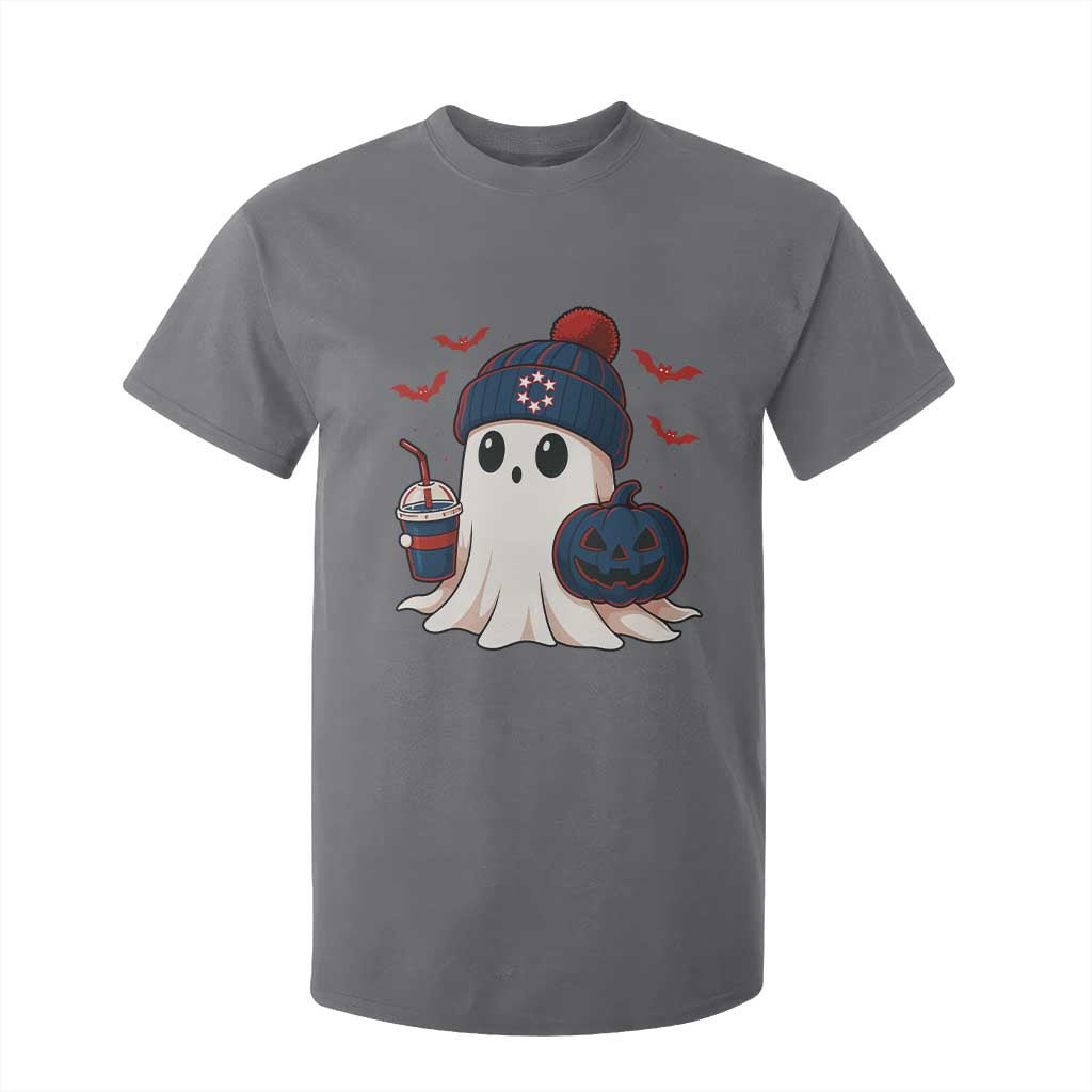 Ghost Halloween T Shirt For Kid Retro Patriots Halloween Costume TS10 Charcoal Print Your Wear