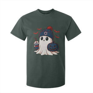 Ghost Halloween T Shirt For Kid Retro Patriots Halloween Costume TS10 Dark Forest Green Print Your Wear