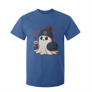 Ghost Halloween T Shirt For Kid Retro Patriots Halloween Costume TS10 Royal Blue Print Your Wear