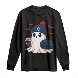 Ghost Halloween Long Sleeve Shirt Retro Patriots Halloween Costume TS10 Black Print Your Wear