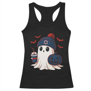 Ghost Halloween Racerback Tank Top Retro Patriot Halloween Costume TS10 Black Print Your Wear