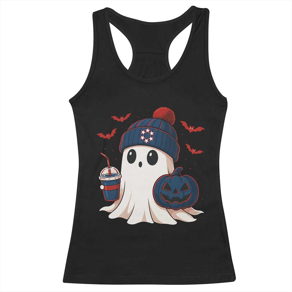 Ghost Halloween Racerback Tank Top Retro Patriots Halloween Costume TS10 Black Print Your Wear