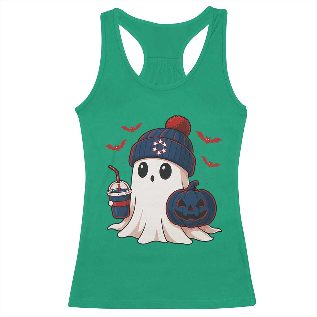 Ghost Halloween Racerback Tank Top Retro Patriot Halloween Costume TS10 Irish Green Print Your Wear