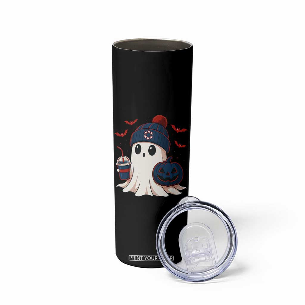 Ghost Halloween Skinny Tumbler Retro Patriot Halloween Costume TS10 Print Your Wear