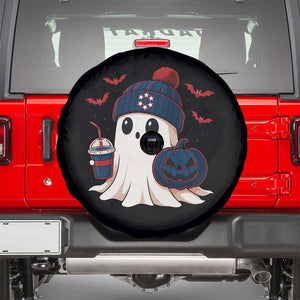 Ghost Halloween Spare Tire Cover Retro Patriots Halloween Costume TS10 Black Print Your Wear