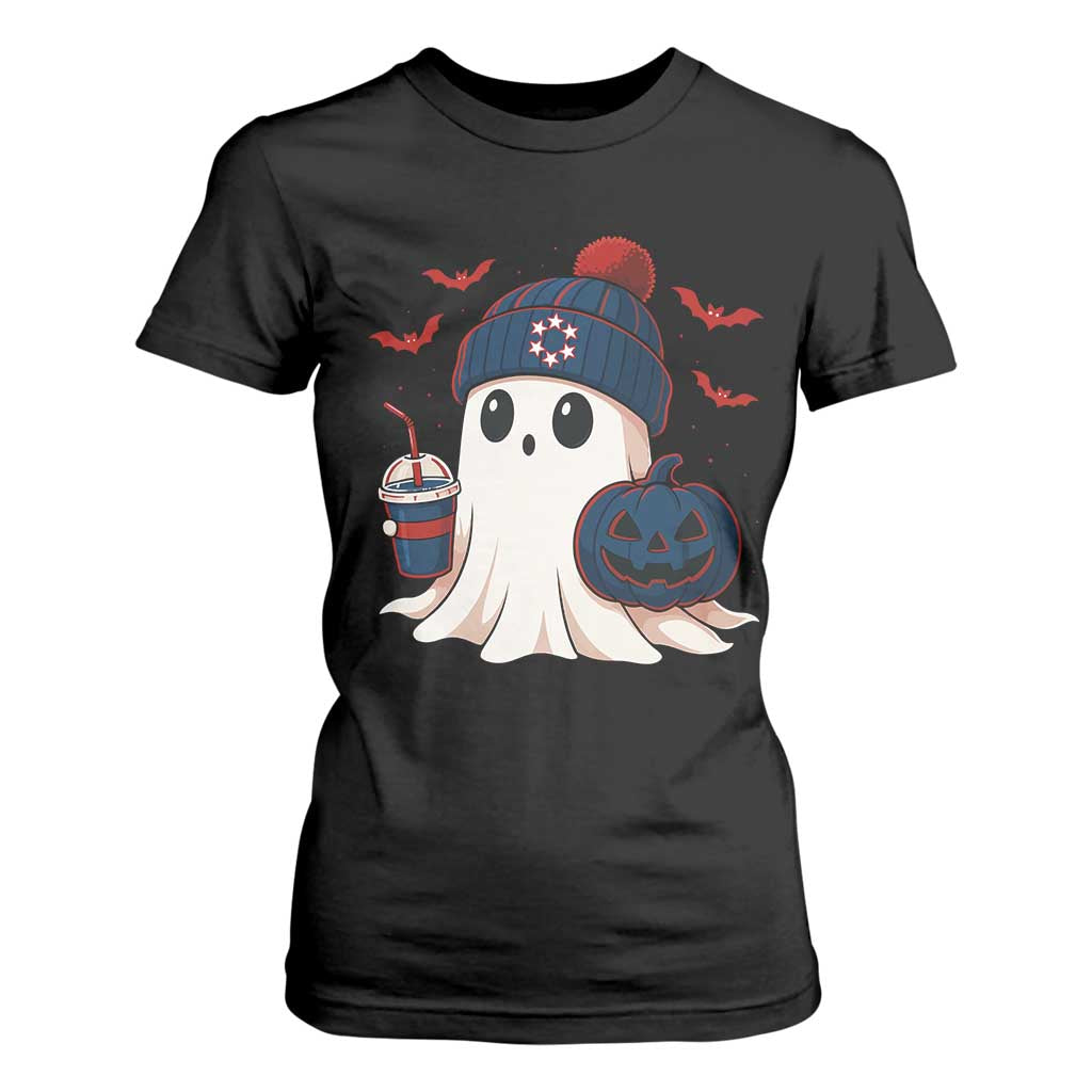 Ghost Halloween T Shirt For Women Retro Patriots Halloween Costume TS10 Black Print Your Wear
