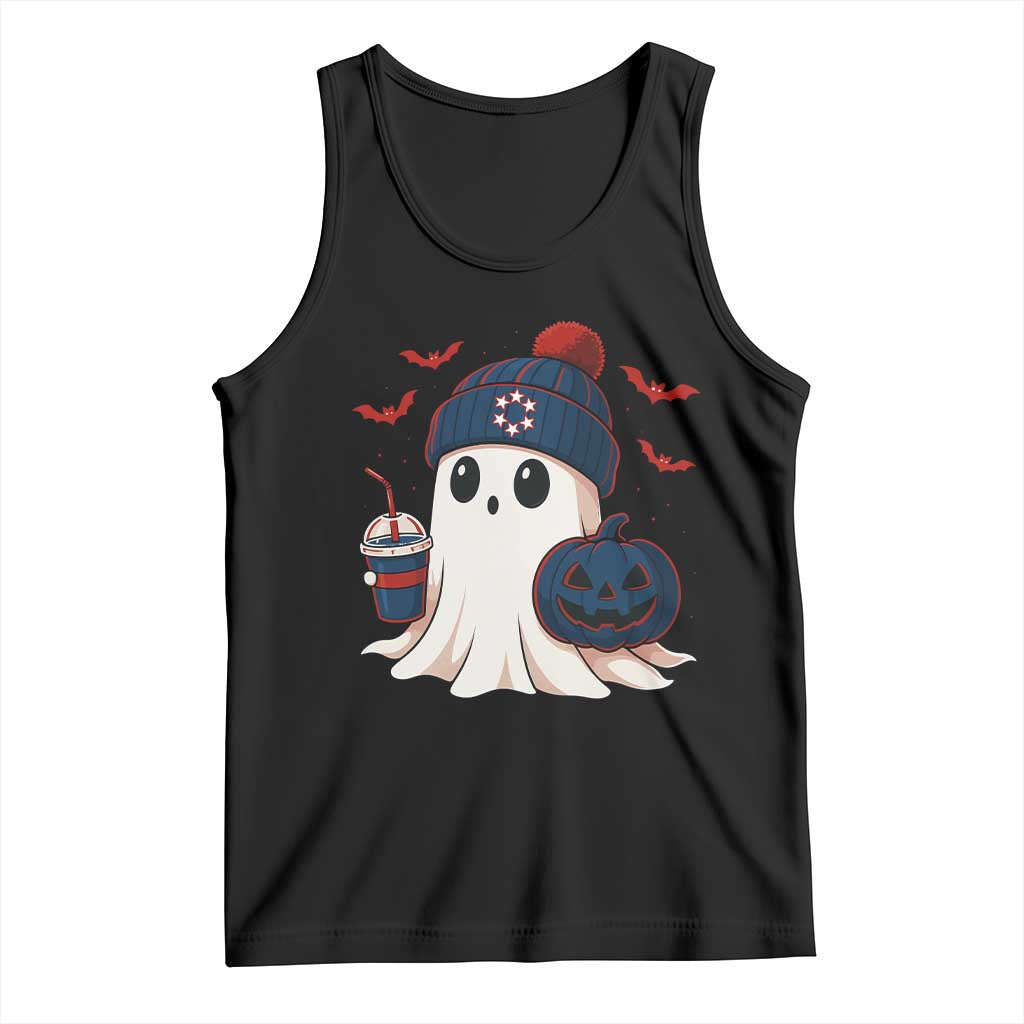 Ghost Halloween Tank Top Retro Patriots Halloween Costume TS10 Black Print Your Wear