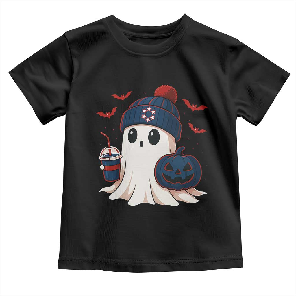 Ghost Halloween Toddler T Shirt Retro Patriots Halloween Costume TS10 Black Print Your Wear