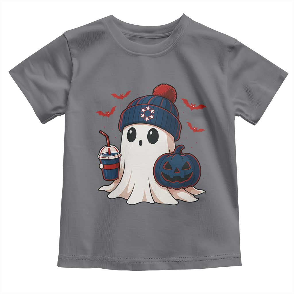 Ghost Halloween Toddler T Shirt Retro Patriots Halloween Costume TS10 Charcoal Print Your Wear