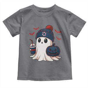 Ghost Halloween Toddler T Shirt Retro Patriots Halloween Costume TS10 Charcoal Print Your Wear