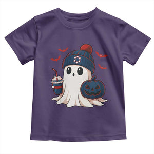 Ghost Halloween Toddler T Shirt Retro Patriots Halloween Costume TS10 Purple Print Your Wear
