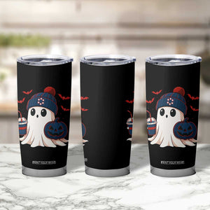 Ghost Halloween Tumbler Cup Retro Patriot Halloween Costume TS10 Print Your Wear