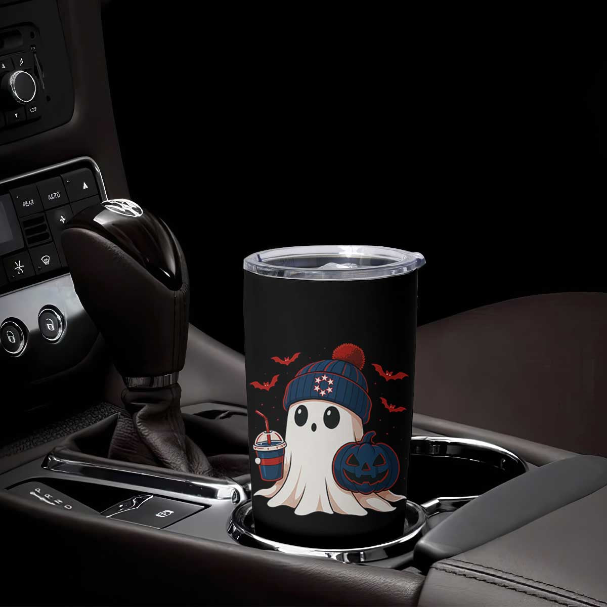 Ghost Halloween Tumbler Cup Retro Patriot Halloween Costume TS10 Print Your Wear