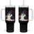 Ghost Halloween Tumbler With Handle Retro Patriots Halloween Costume TS10 One Size: 40 oz Black Print Your Wear