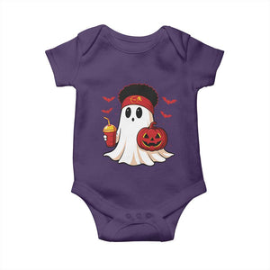 Halloween KC Ghost Baby Onesie Pumpkin Ghost Costume Football TS10 Purple Print Your Wear