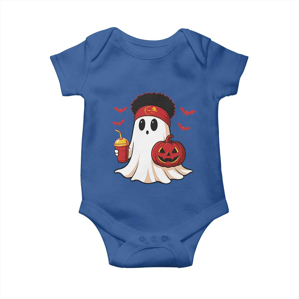 Halloween Chiefs Ghost Baby Onesie Pumpkin Ghost Costume TS10 Royal Blue Print Your Wear