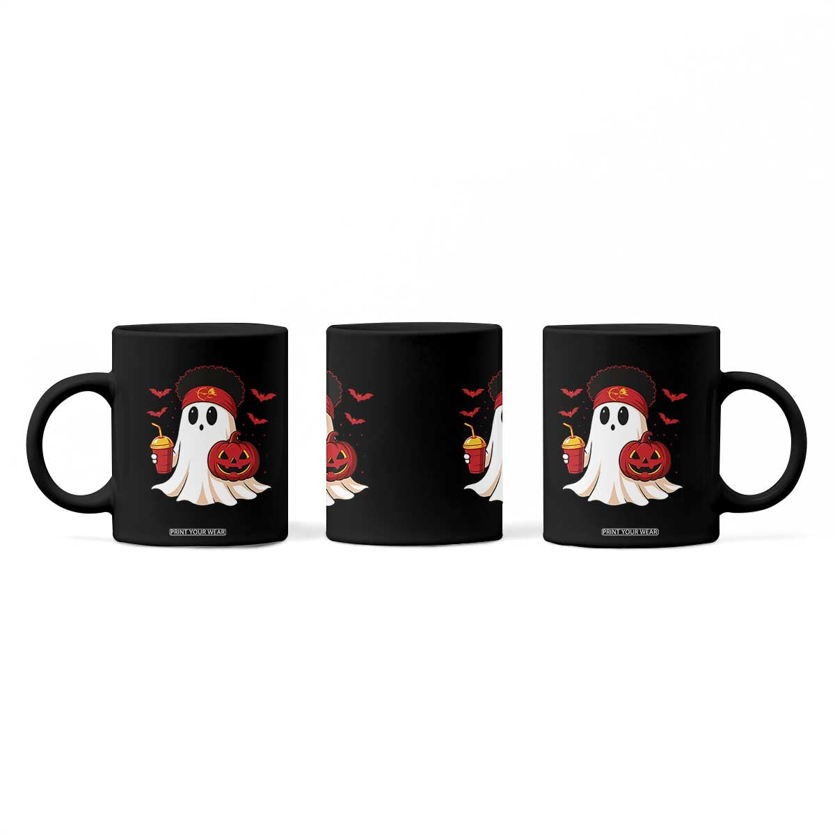 Halloween Chiefs Ghost Coffee Mug Pumpkin Ghost Costume TS10 Print Your Wear